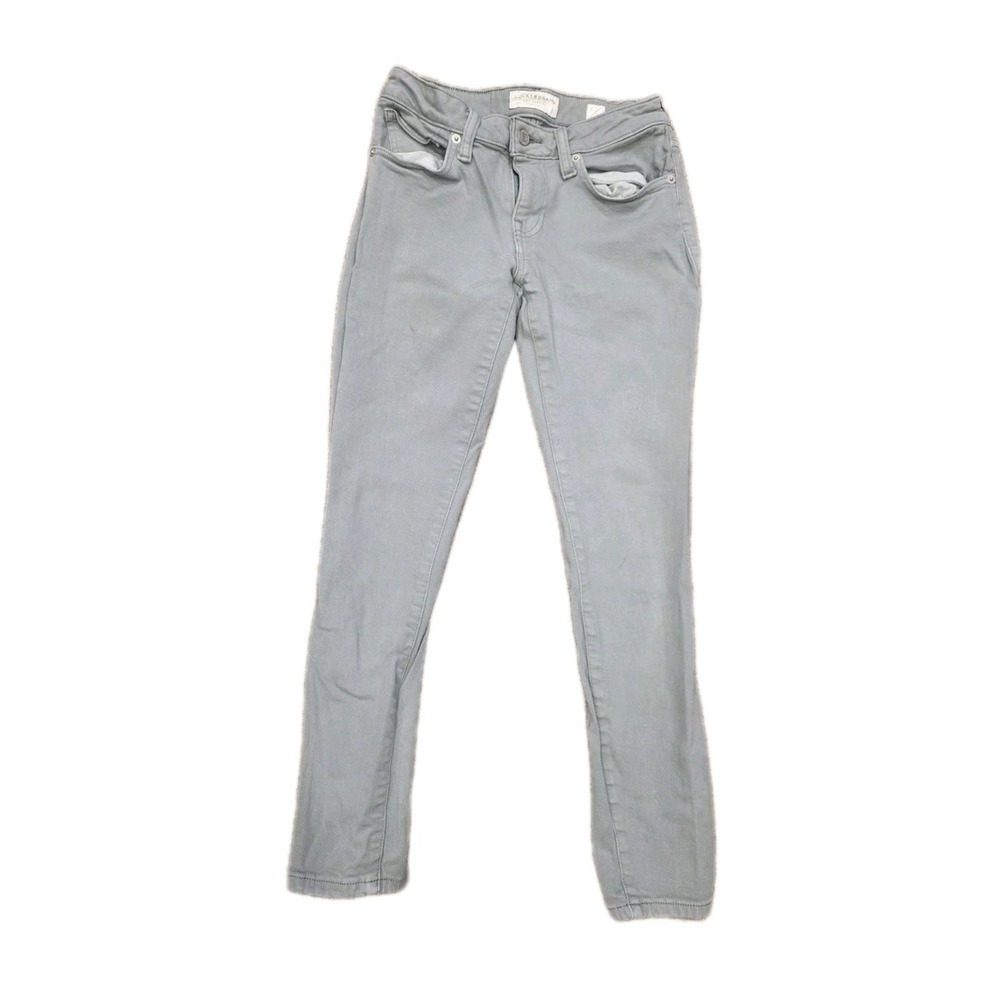 Lucky Brand Low Rise Crop Lolita 2/26 Skinny Jeans In Light Sea Green